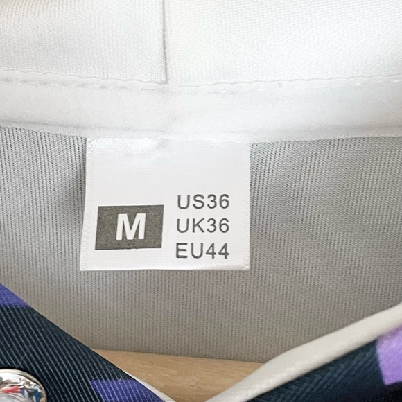 Geometric Tunnel Purple Graphic Hoodie Sweatshirt Adult size Medium NEW - Picture 4 of 6